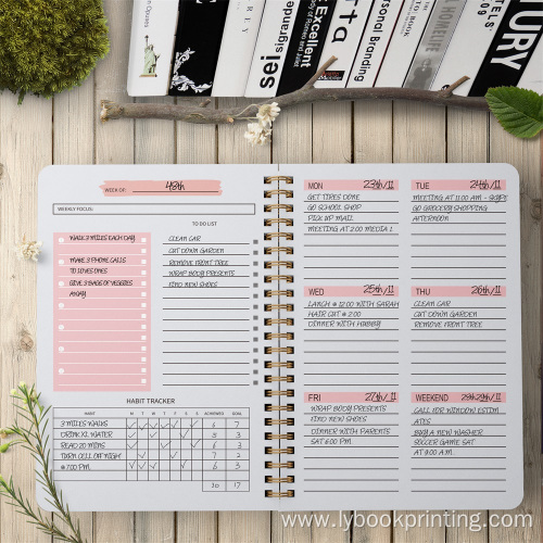 Cheap Printed school Planner and Spiral custom notebooks